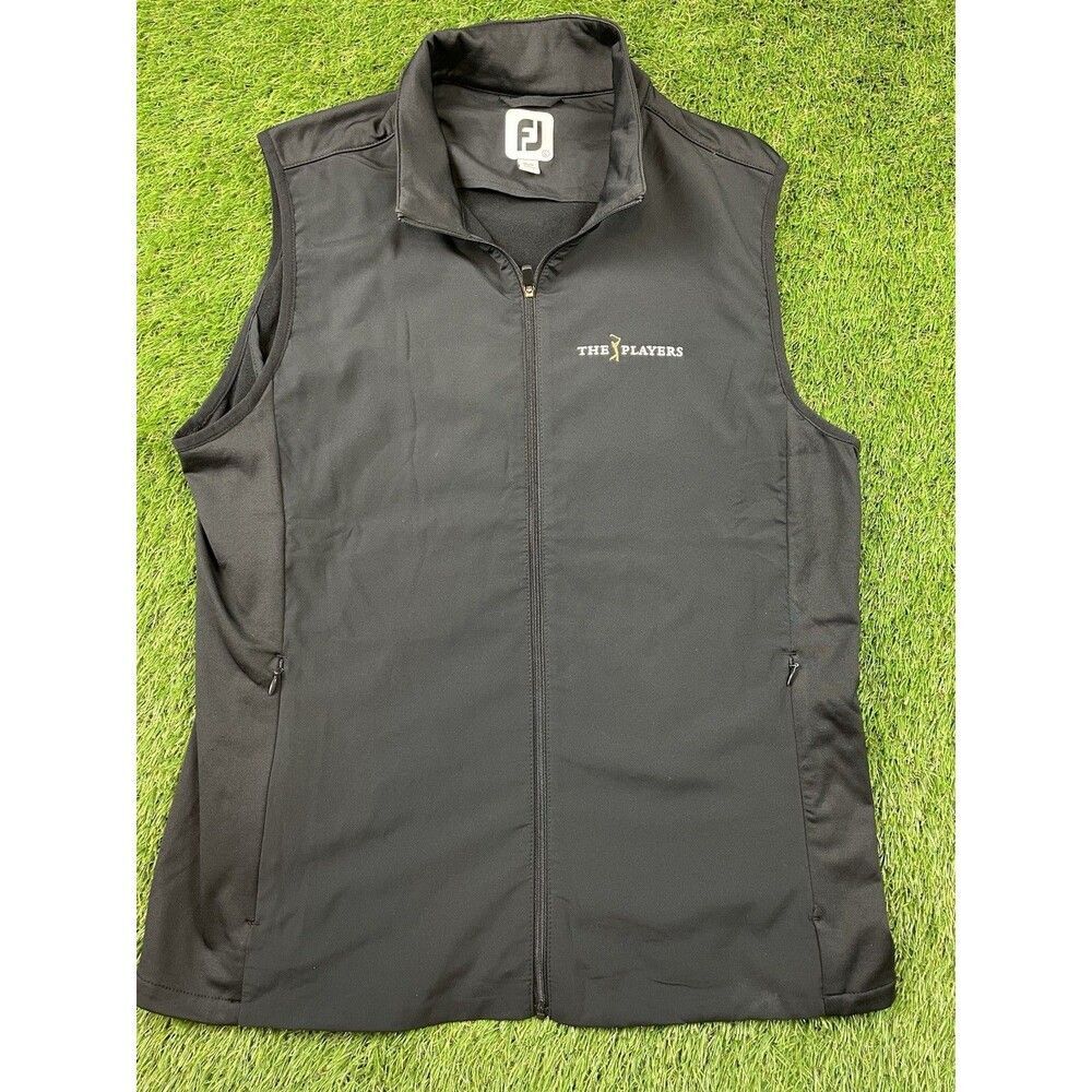 FootJoy Golf Vest Womens Large Full Zip Stretch Sleeveless Jacket The Players
